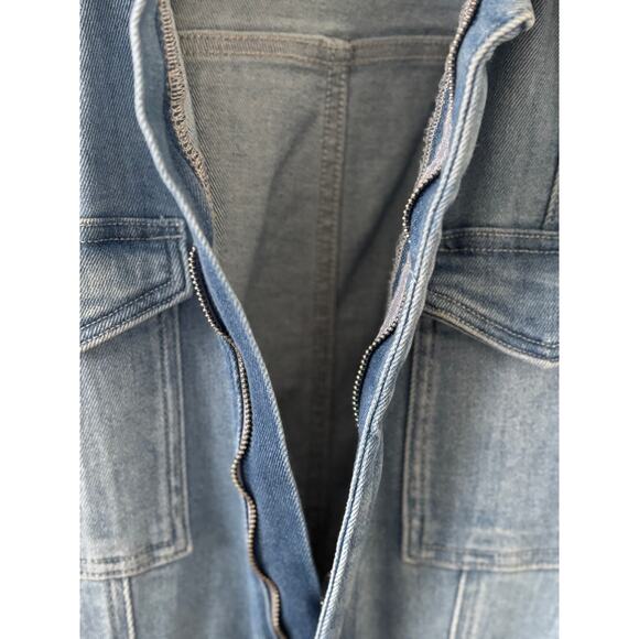 NWT Anthropologie Good American Fit for Success Denim Jumpsuit Size M - Picture 7 of 13